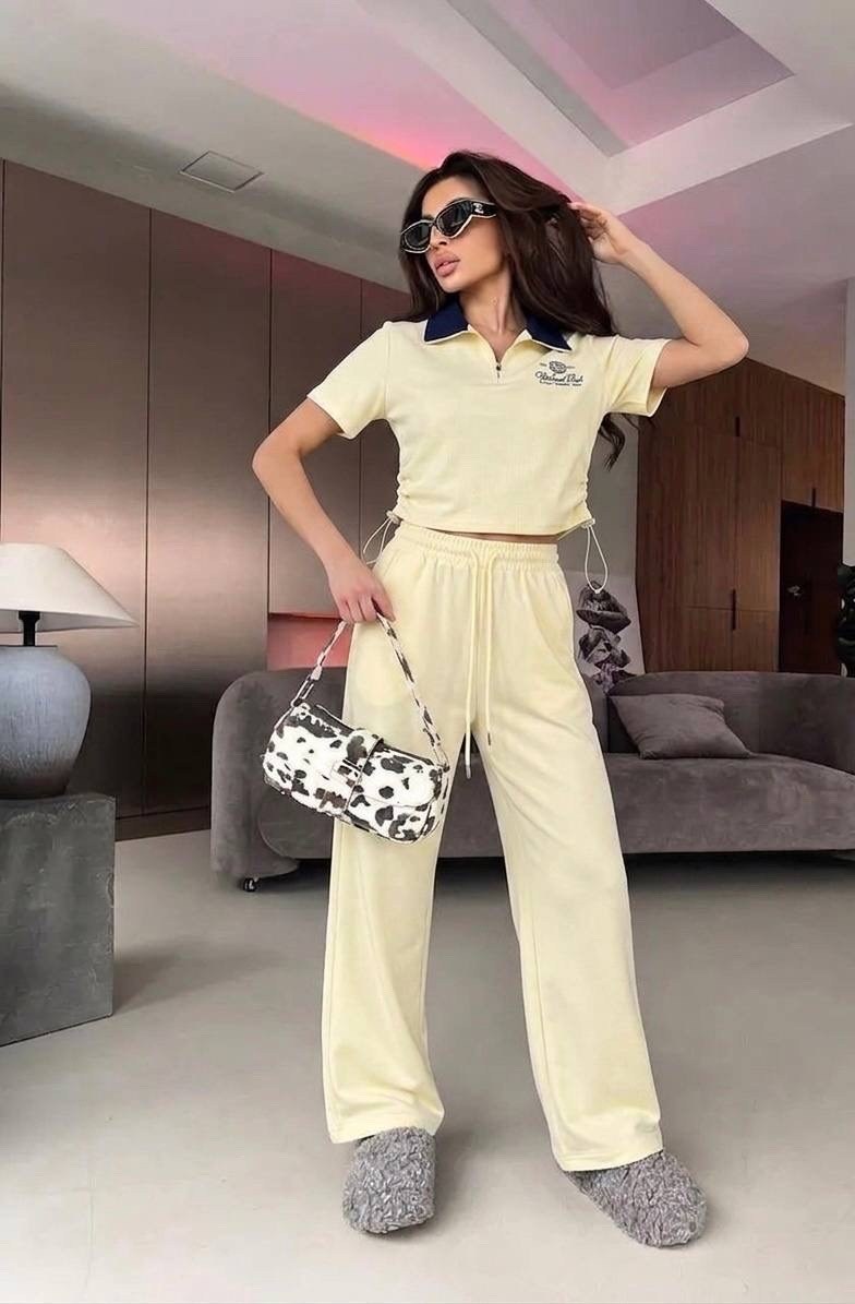 трикотажные костюмы,костюм с брюками палаццо,женские костюмы,спортивный костюм,костюм коричневый