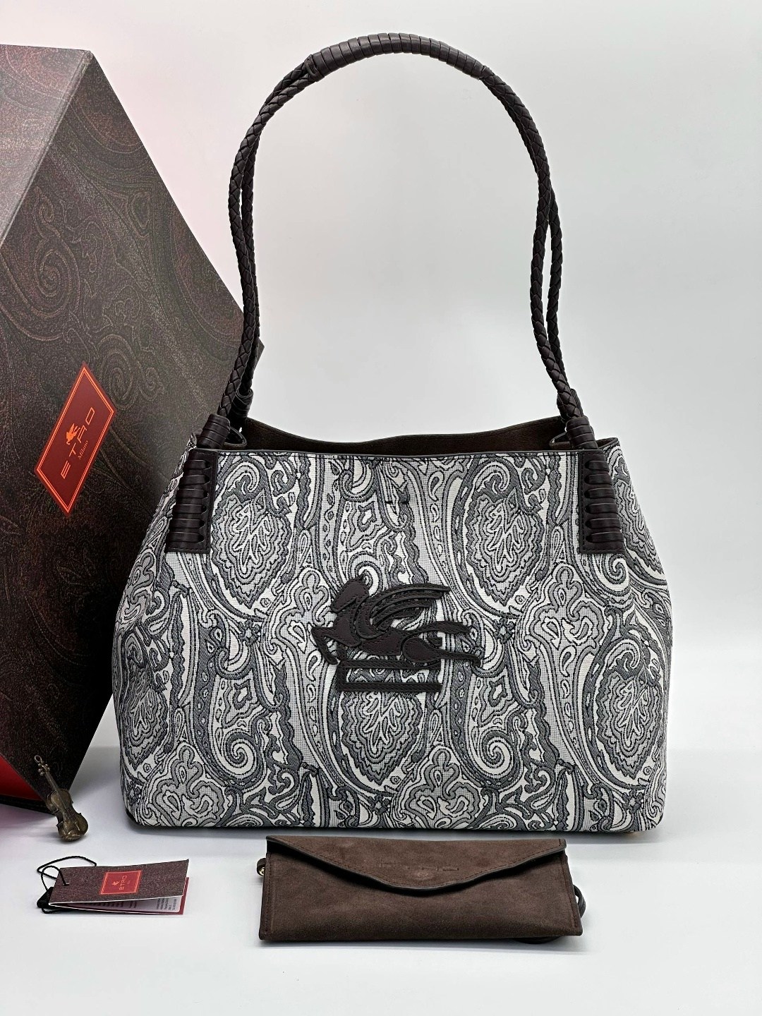 сумка,женская сумка,etro средняя сумка-тоут paisley libra коричневый,сумки для женщин,сумка etro