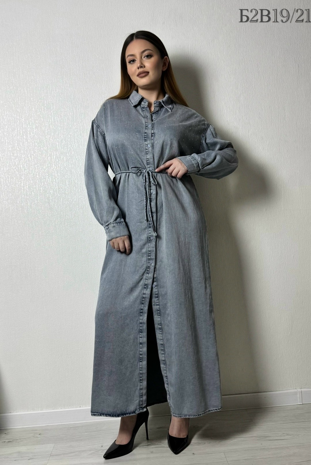 платье рубашка джинсовое длинное офисное макси в пол aisha collection,джинсовая платье,джинсовое платье женское,платья,женские длинные платья