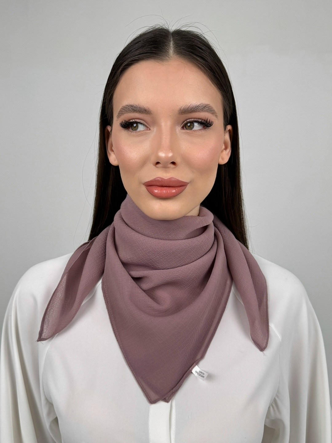 косынка,платки женские,платки косынка,косынка женская curanni 130а белая 150х55 см,платок белый