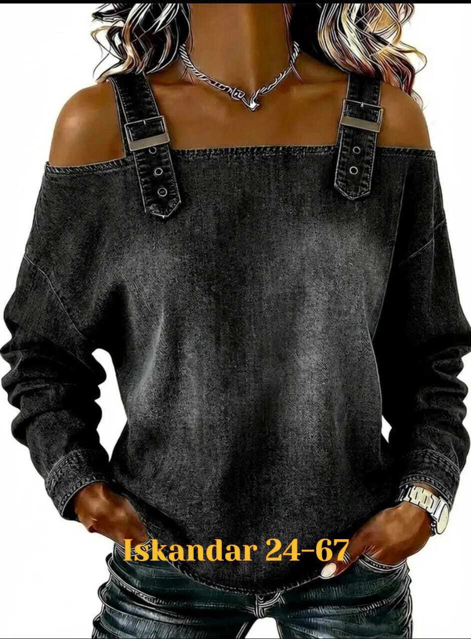 джинсовая блузка,джинсовая блузка с открытыми плечами,джинсовая кофта,кофта женская,джинсовый стиль