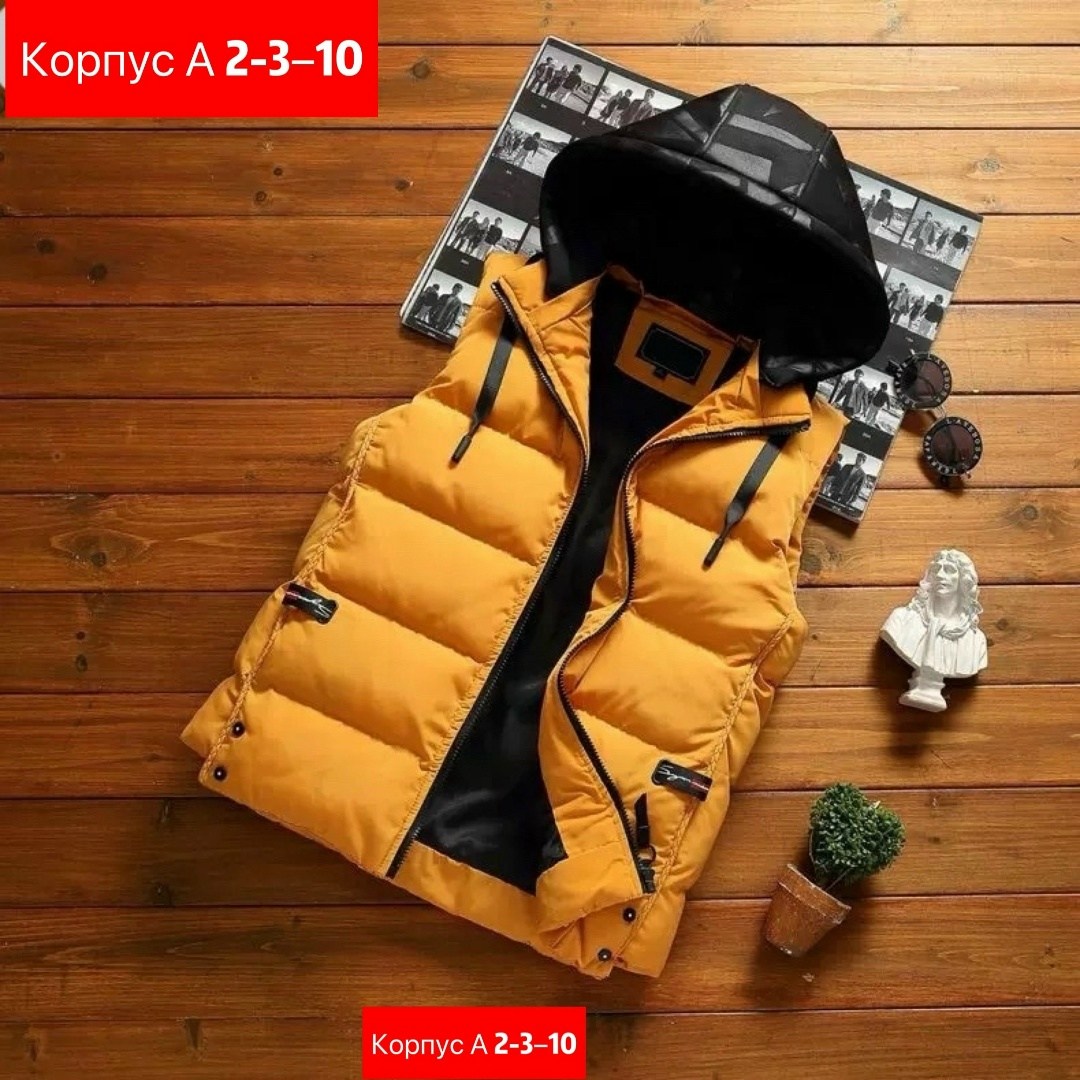 жилет с капюшоном мужской,жилет с капюшоном,жилетка с капюшоном,жилет повседневный,жилет утепленный мужской