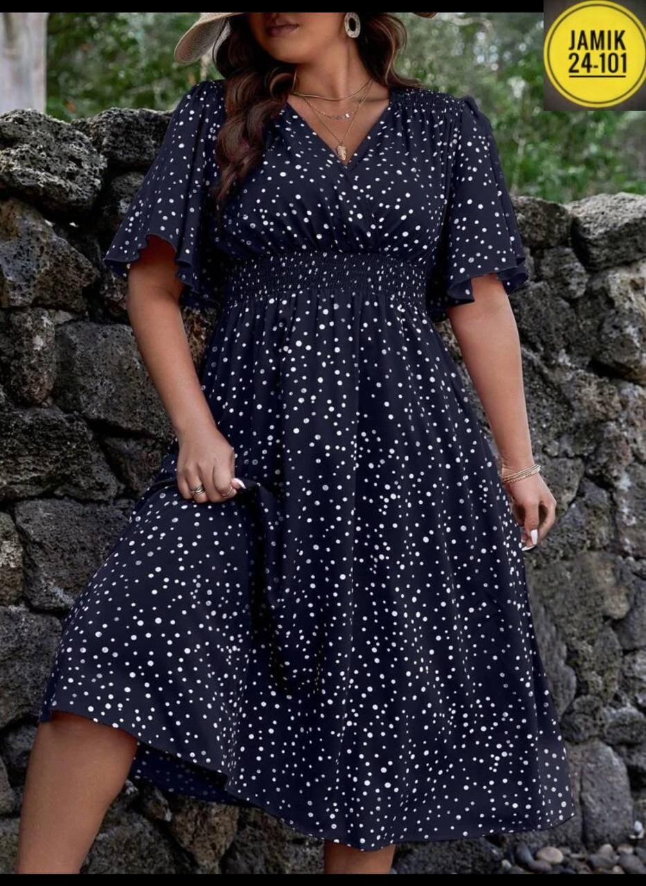 повседневное платье в горошек,платья в горошек,платье с поясом,повседневное платье в горох,женские платья больших размеров