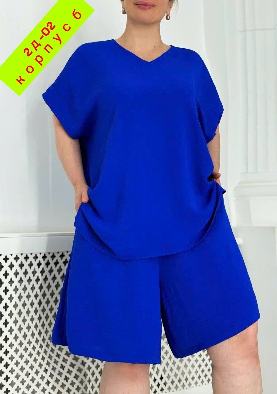 летний костюм с шортами больших размеров,женские летние костюмы,летний костюм свободного кроя,повседневный костюм,костюм оверсайз большого размера