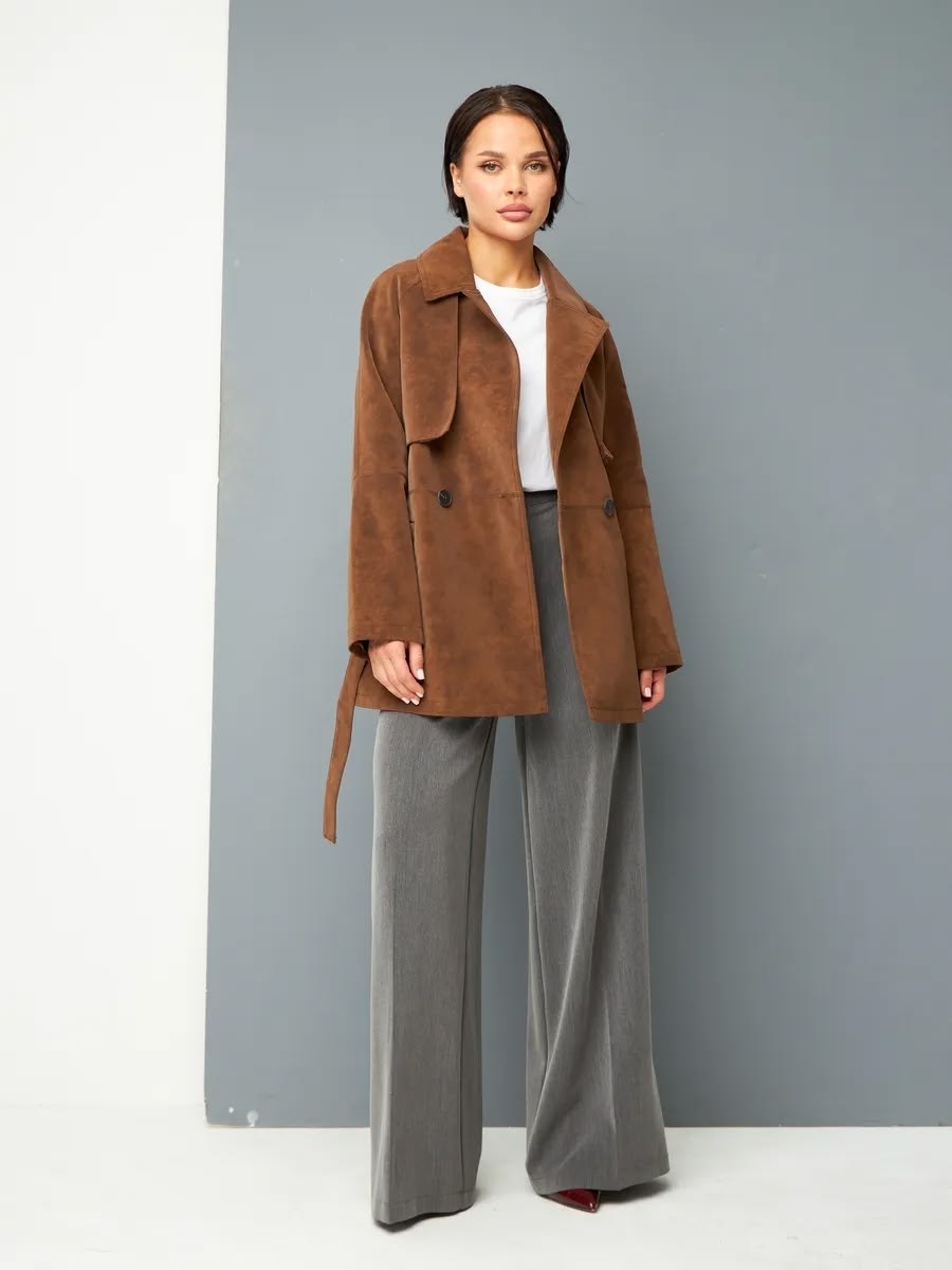 замшевая куртка,женская куртка из замши шоколад,куртка замшевая демисезонная,замшевая куртка с поясом,куртка замшевая женская