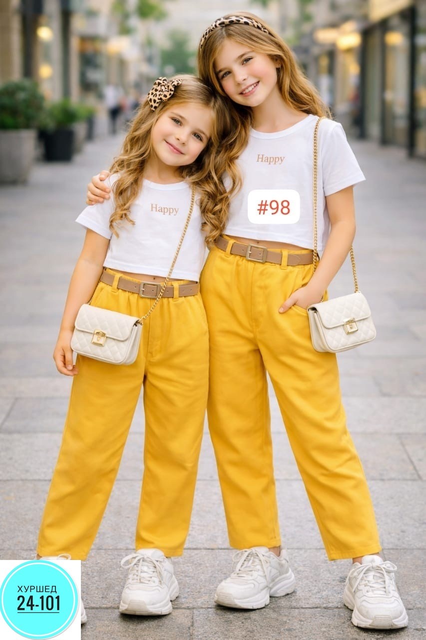 брюки для девочек,повседневные брюки,брюки с поясом,брюки жёлтые,костюм для девочек