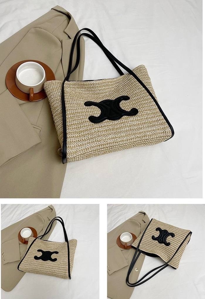 сумка летняя,плетеная сумка,модная сумка,большая вместительная сумка тоут,женская соломенная сумка