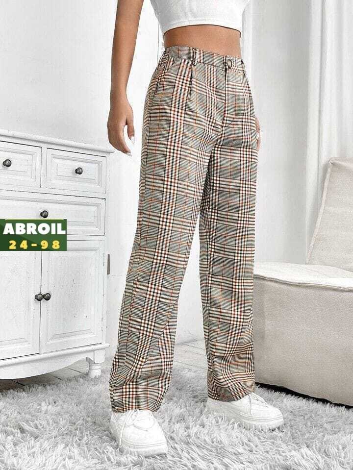 брюки в клетку,брюки в клетку с карманами,женские брюки в клетку,штаны в клетку,широкие брюки в клетку
