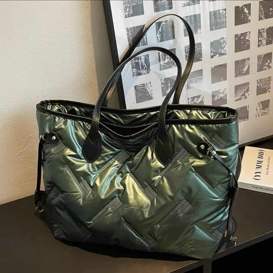 сумка шоппер стеганая болоньевая,модная женская сумка,сумка шоппер стеганая дутая болоньевая,сумка,сумка шоппер женская дутая стеганая большая