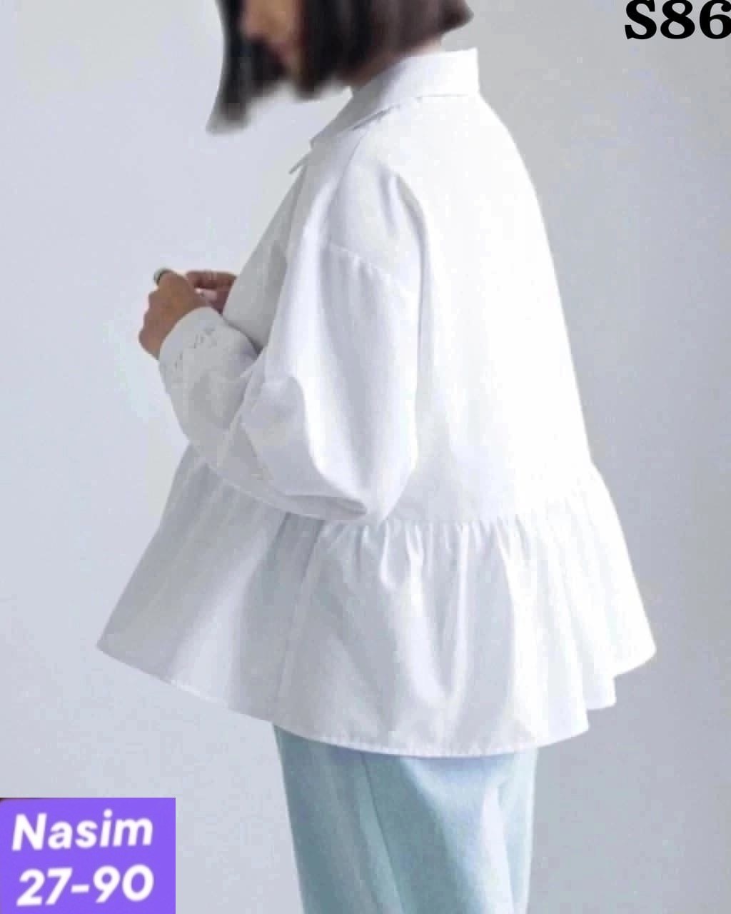 рубашка белая,белая рубашка yas,рубашка белая sayyesbaby,женская рубашка свободного кроя,блузка с оборками