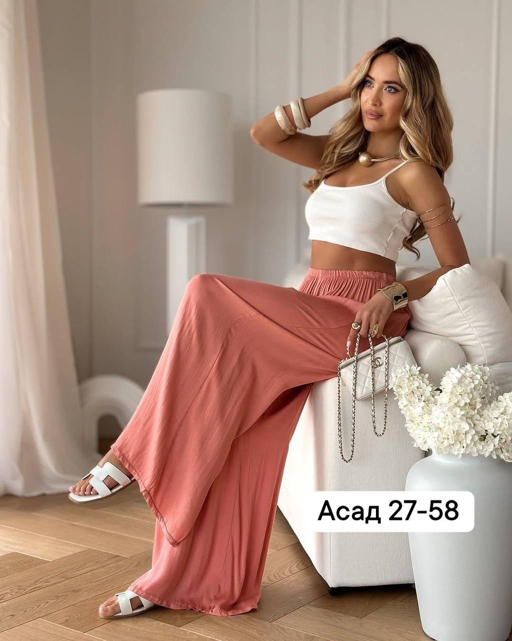 костюм женский,,шифоновые брюки,брюки палаццо