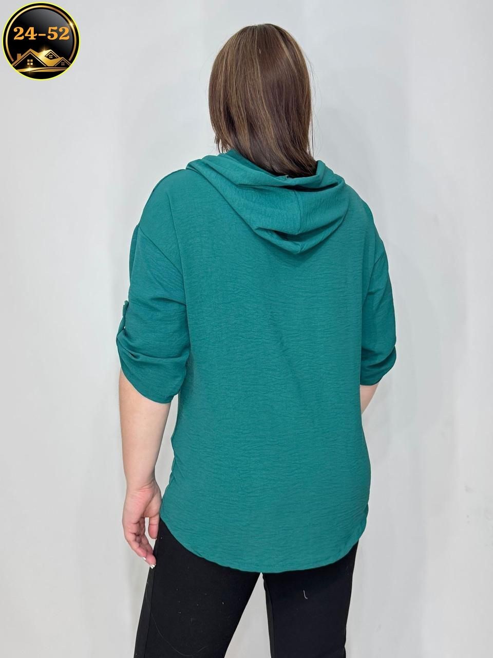 легкая женская блузка,блузка с капюшоном,туника нарядная,блузка летняя,блузка