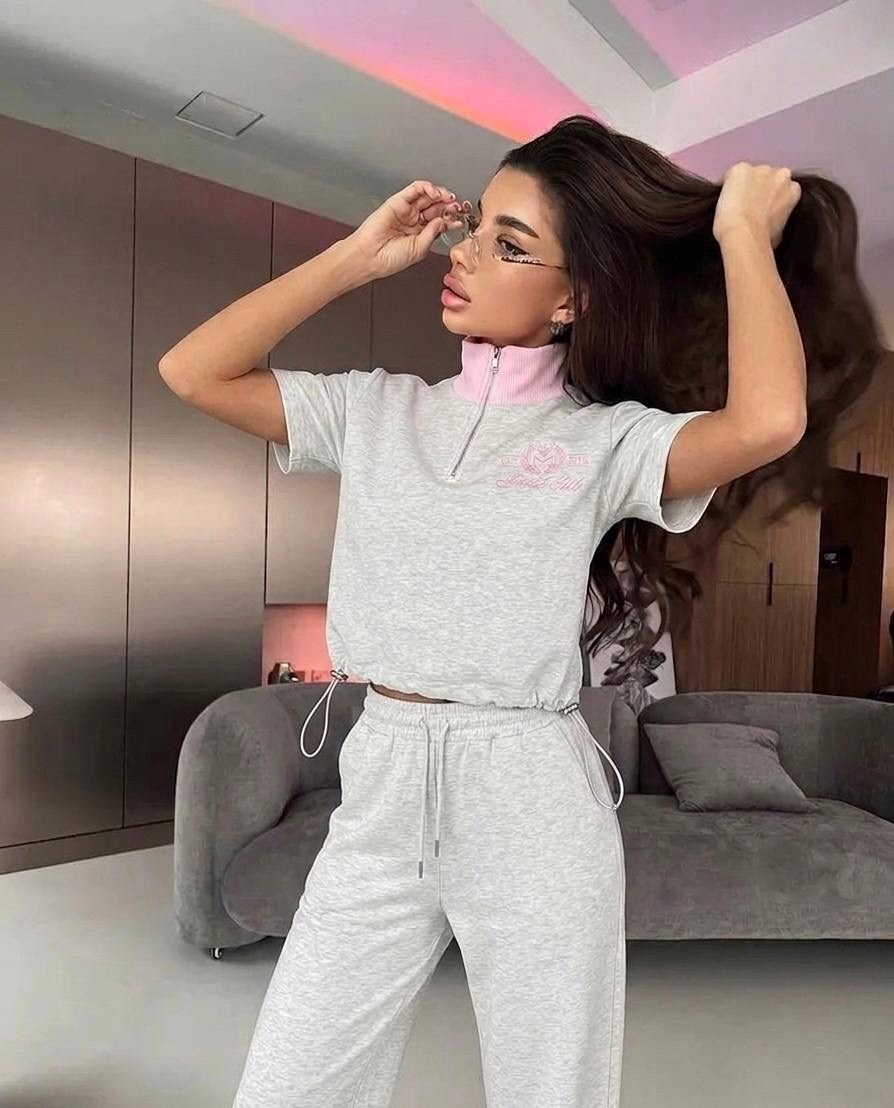 трикотажные костюмы,костюм с брюками палаццо,женские костюмы,спортивный костюм,костюм коричневый