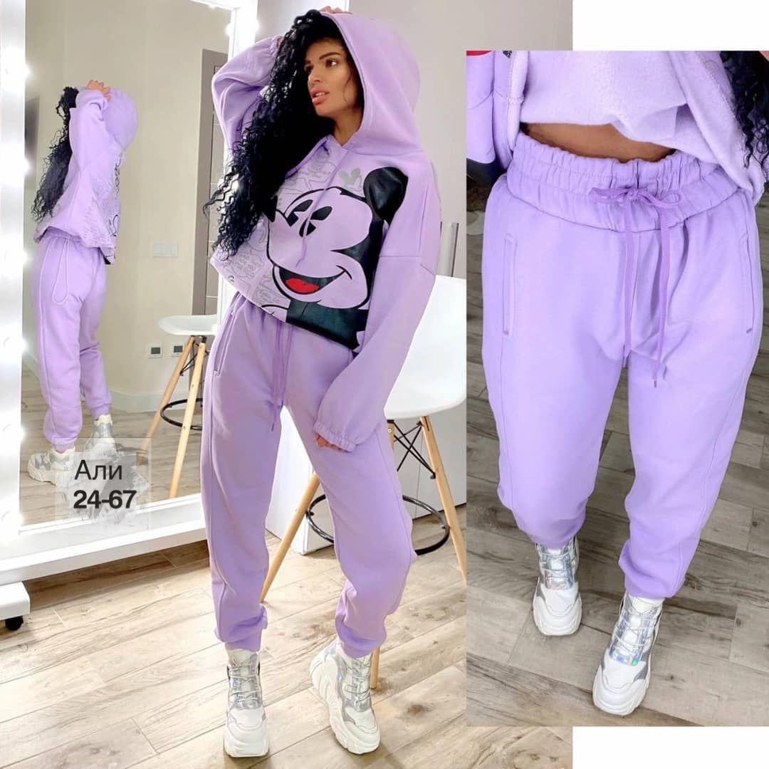 спортивный костюм с принтом микки маус,костюм теплый,женский спортивный костюм на флисе микки,костюм с микки маусом,костюм на флисе