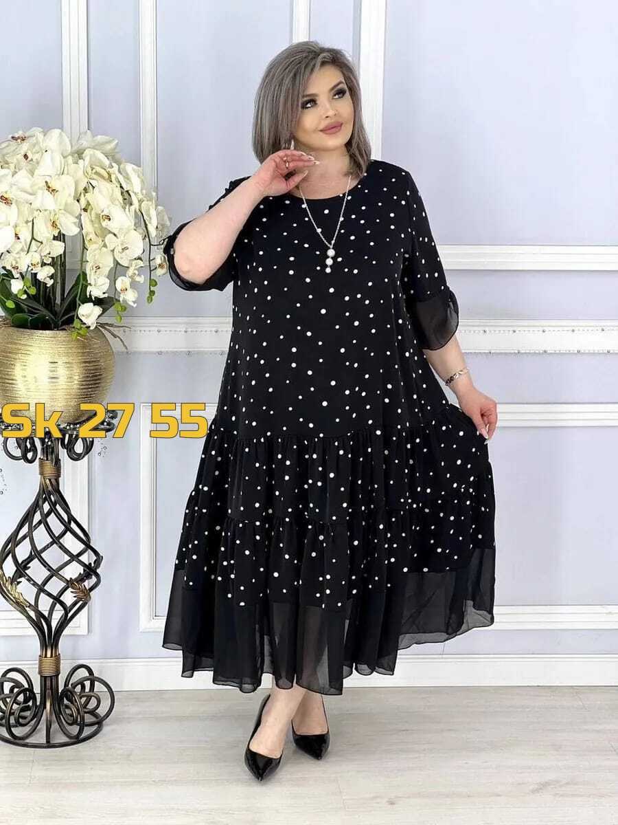 женские платья больших размеров,платье больших размеров cazanji 290770969,платье,платье больших размеров повседневное,платье шифоновое большие размеры