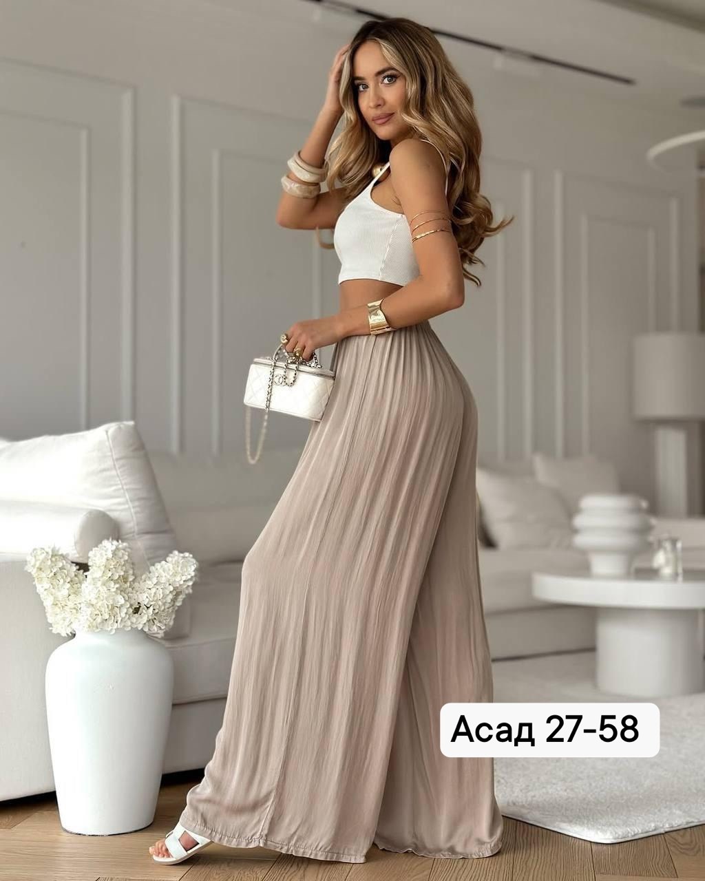 костюм женский,,шифоновые брюки,брюки палаццо