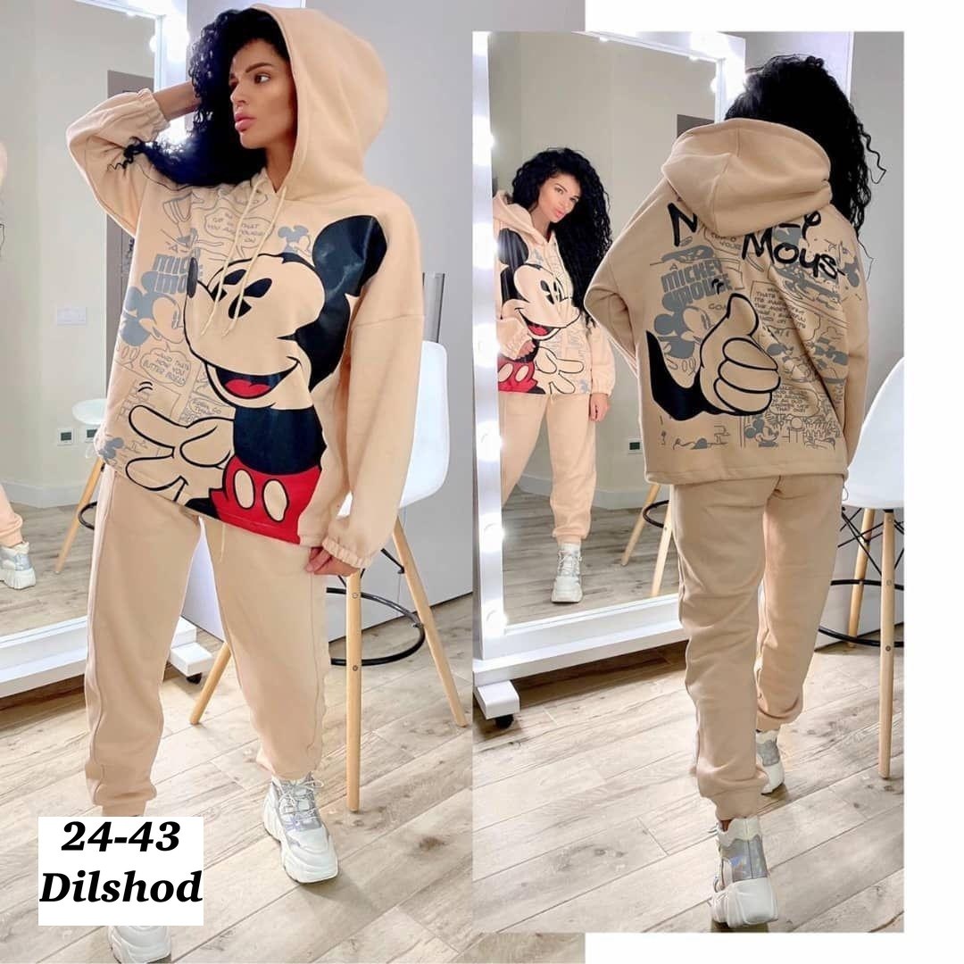 cпортивный костюм теплый,женский спортивный костюм на флисе,спортивный костюм микимаус женский,спортивный костюм женский с микки маусом,костюм на флисе