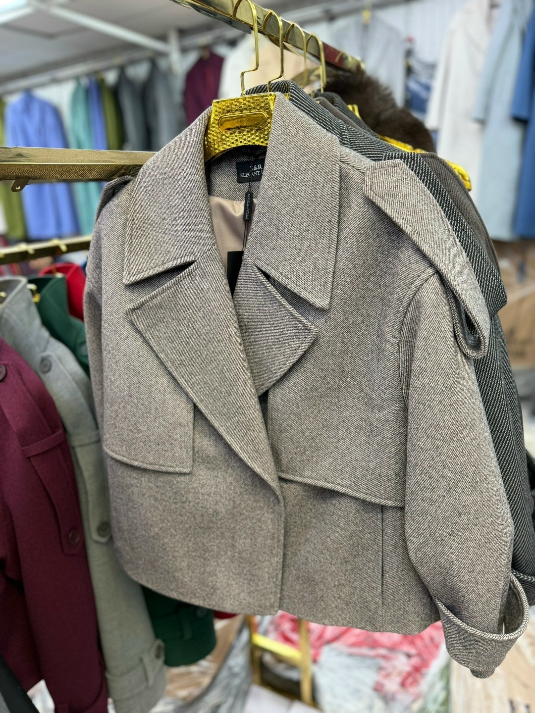 пальто женское,пальто короткое демисезонное оверсайз riscalda,полупальто,пальто и куртки,короткое пальто