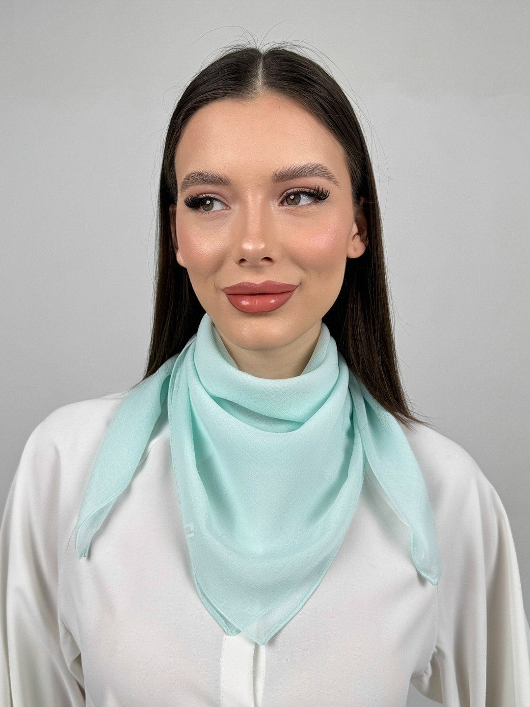 косынка,платки женские,платки косынка,косынка женская curanni 130а белая 150х55 см,платок белый