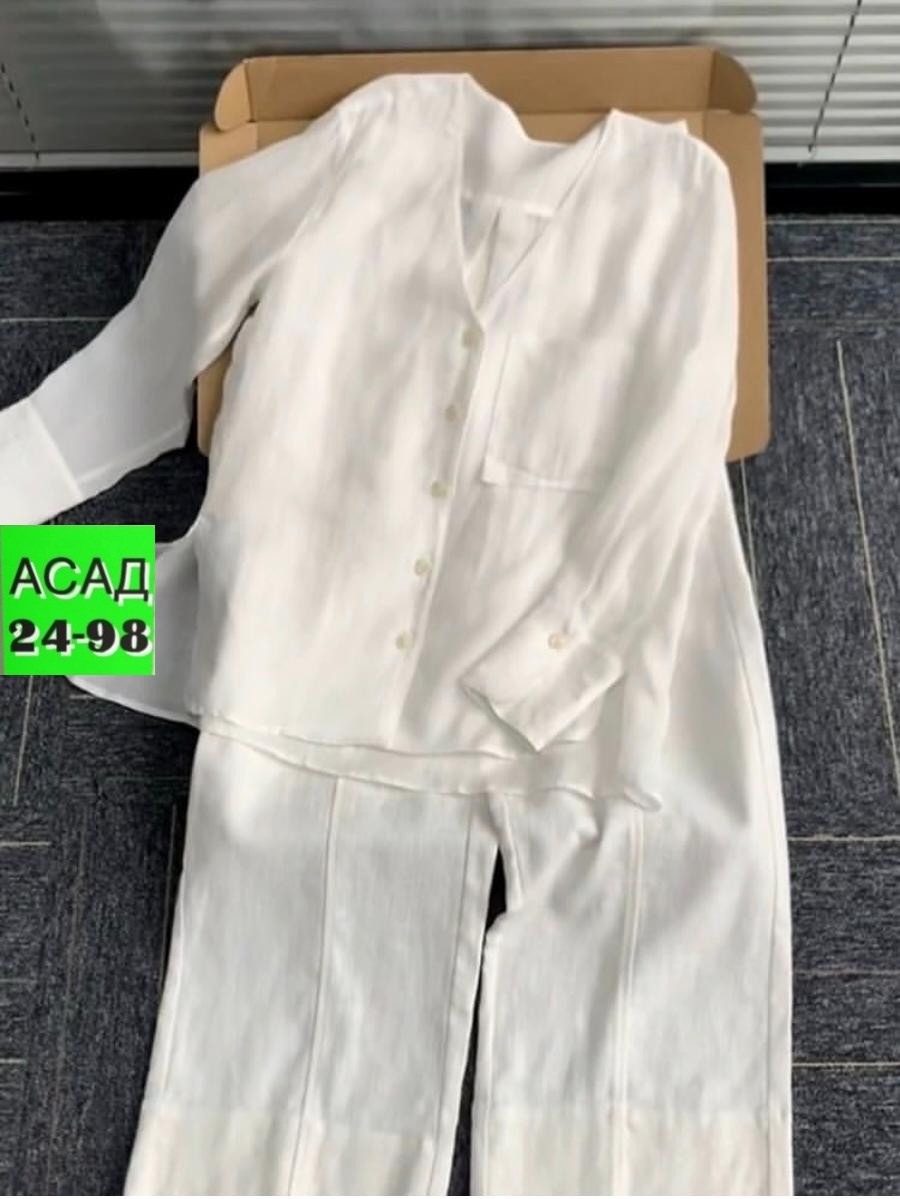 костюм женский,костюм белый,костюм лен,костюм льняной,пижама женская