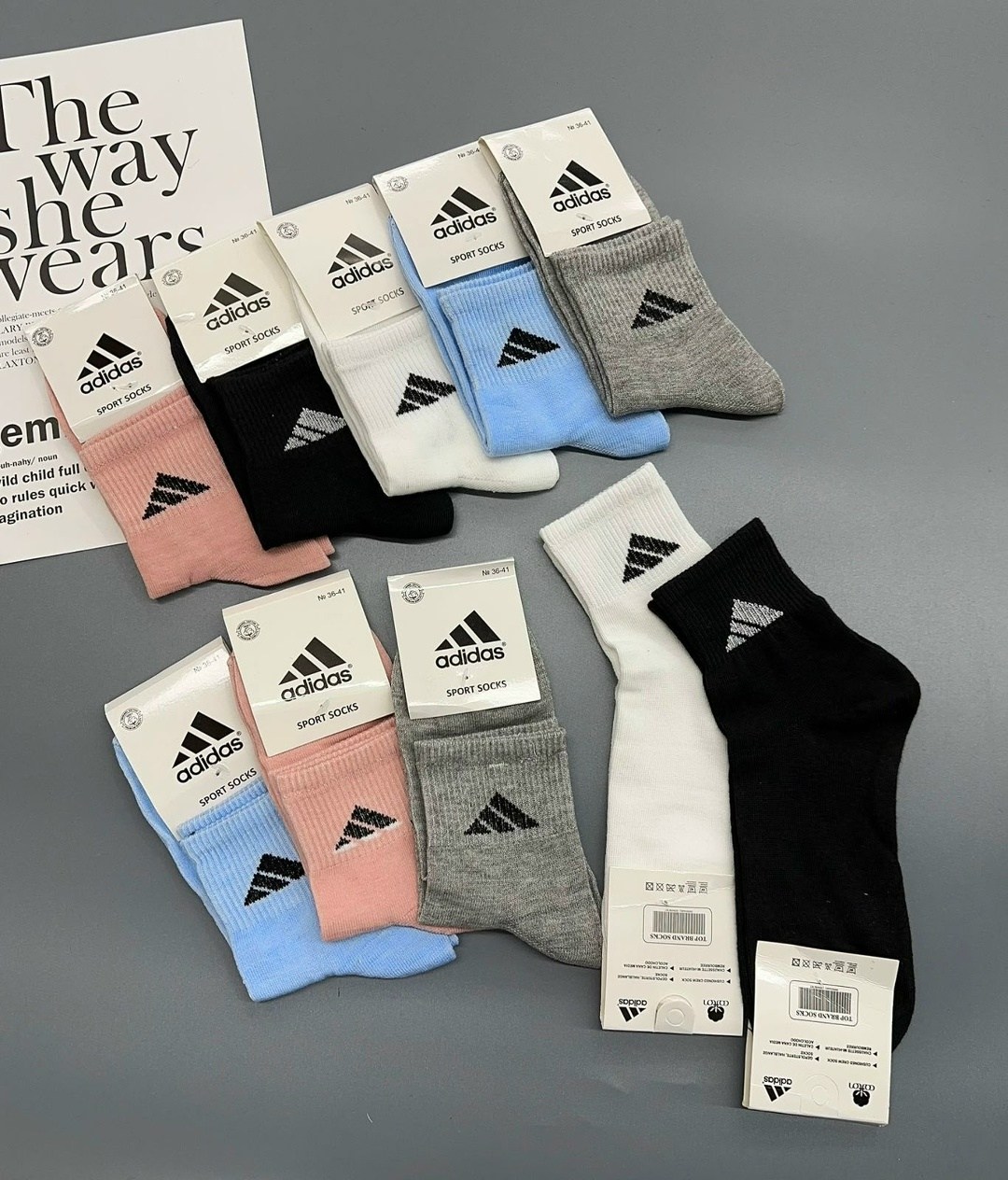 носки женские adidas,носки женские,носки адидас,носки комплект,комплект носки женские