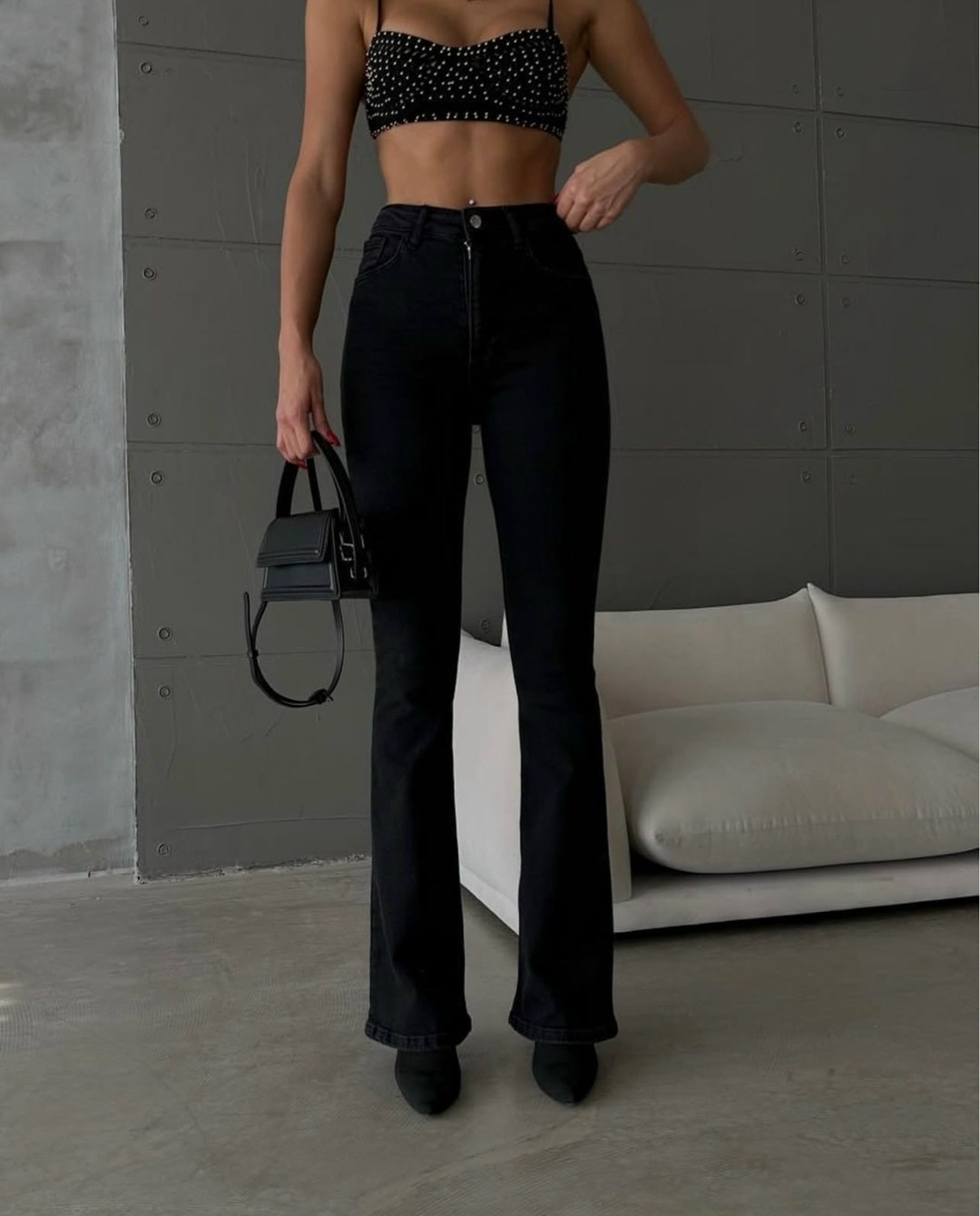 джинсы клеш женские с высокой посадкой черные zolinelli,женские джинсы,женские джинсы и брюки,джинсы стрейч,джинсы хб