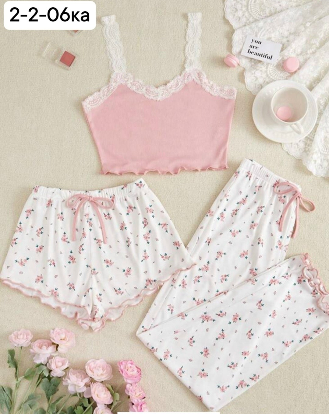 женские пижамные комплекты,кружевная пижама,топ с кружевом,майка с кружевами,пижама женская