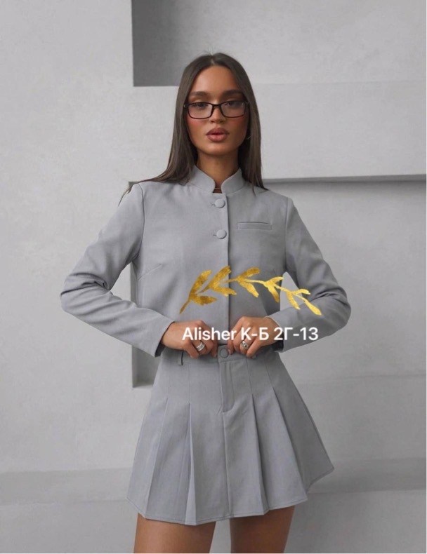 костюм двойка пиджак с юбкой мини brigth_birka,костюм двойка пиджак с юбкой мини brigth_birka цвет серый,костюм с юбкой,костюм женский с юбкой,костюм школьный классический пиджак укороченный с юбкой ж