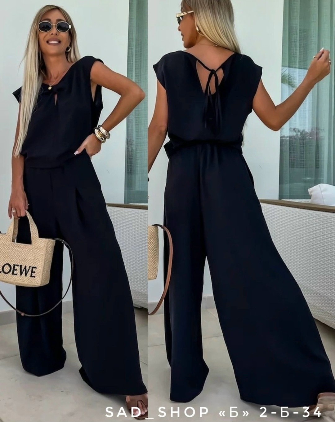 костюм летний брючный с блузкой amarose,женский летний брючный костюм,женские комбинезоны,летние костюмы,элегантные комбинезоны