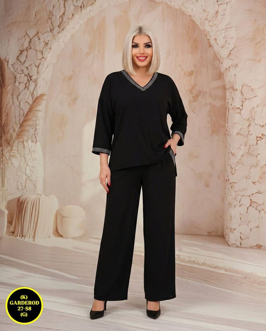 костюм брючный нарядный больших размеров ltmoda 365066989,костюм брючный нарядный больших размеров ltmoda,брючный костюм с туникой женский,брючный женский костюм,брючный костюм больших размеров