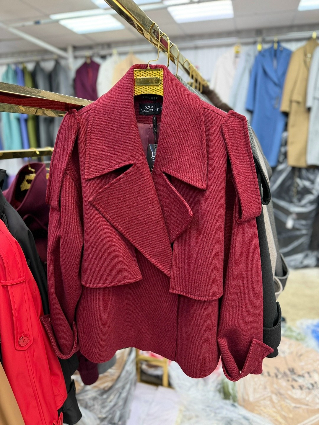 пальто женское,пальто короткое демисезонное оверсайз riscalda,полупальто,пальто и куртки,короткое пальто