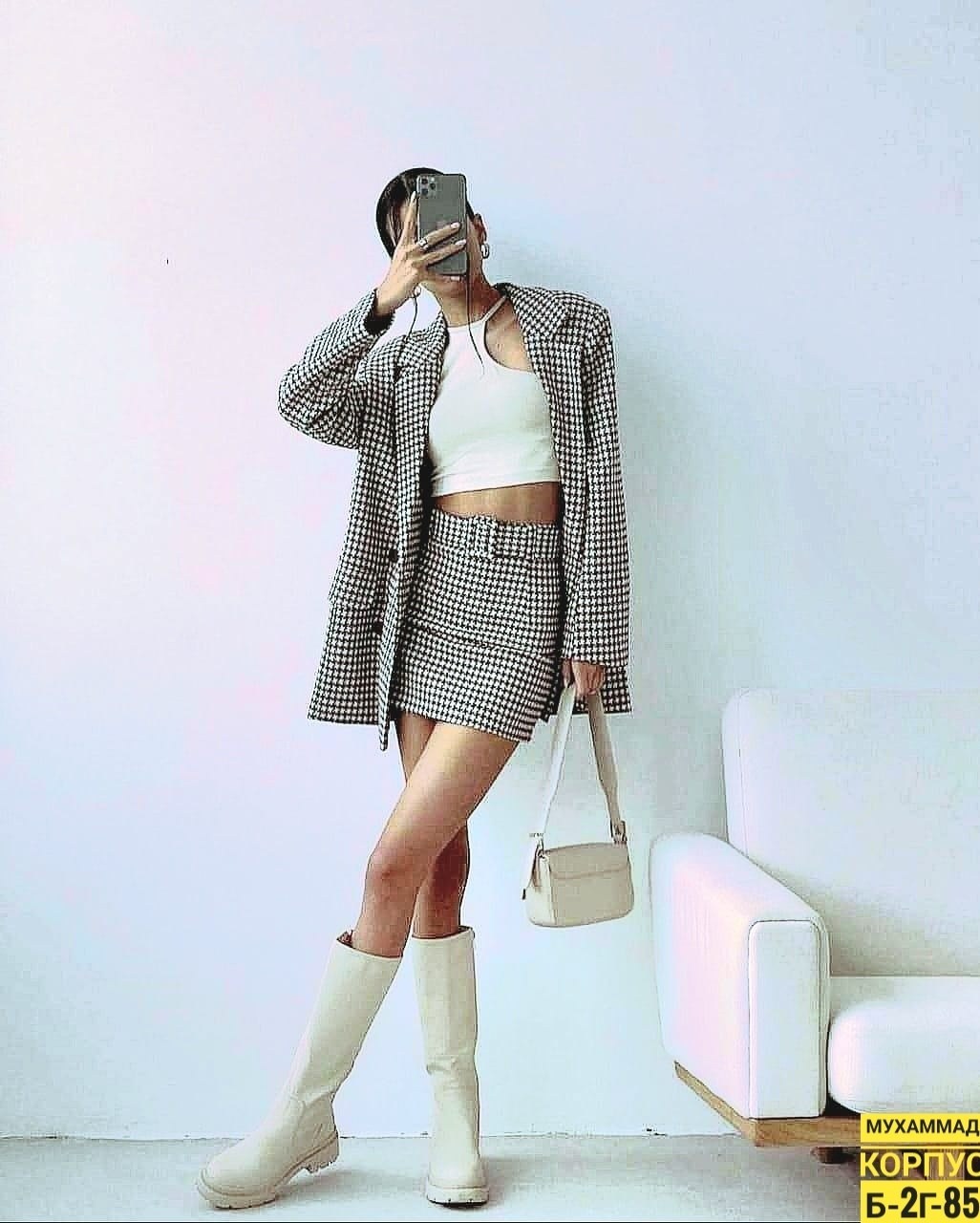 костюм двойка шерсть,женский костюм с юбкой,женские костюмы,костюм с юбкой,твидовый костюм с юбкой