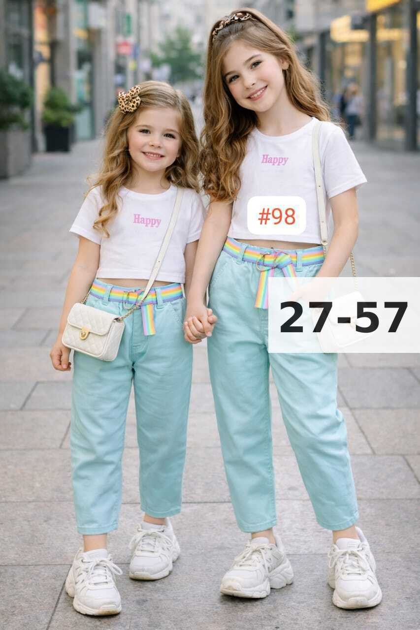 брюки для девочек,комплект одежды для девочек,костюм для девочек,летний костюм для девочек,модная одежда для девочки