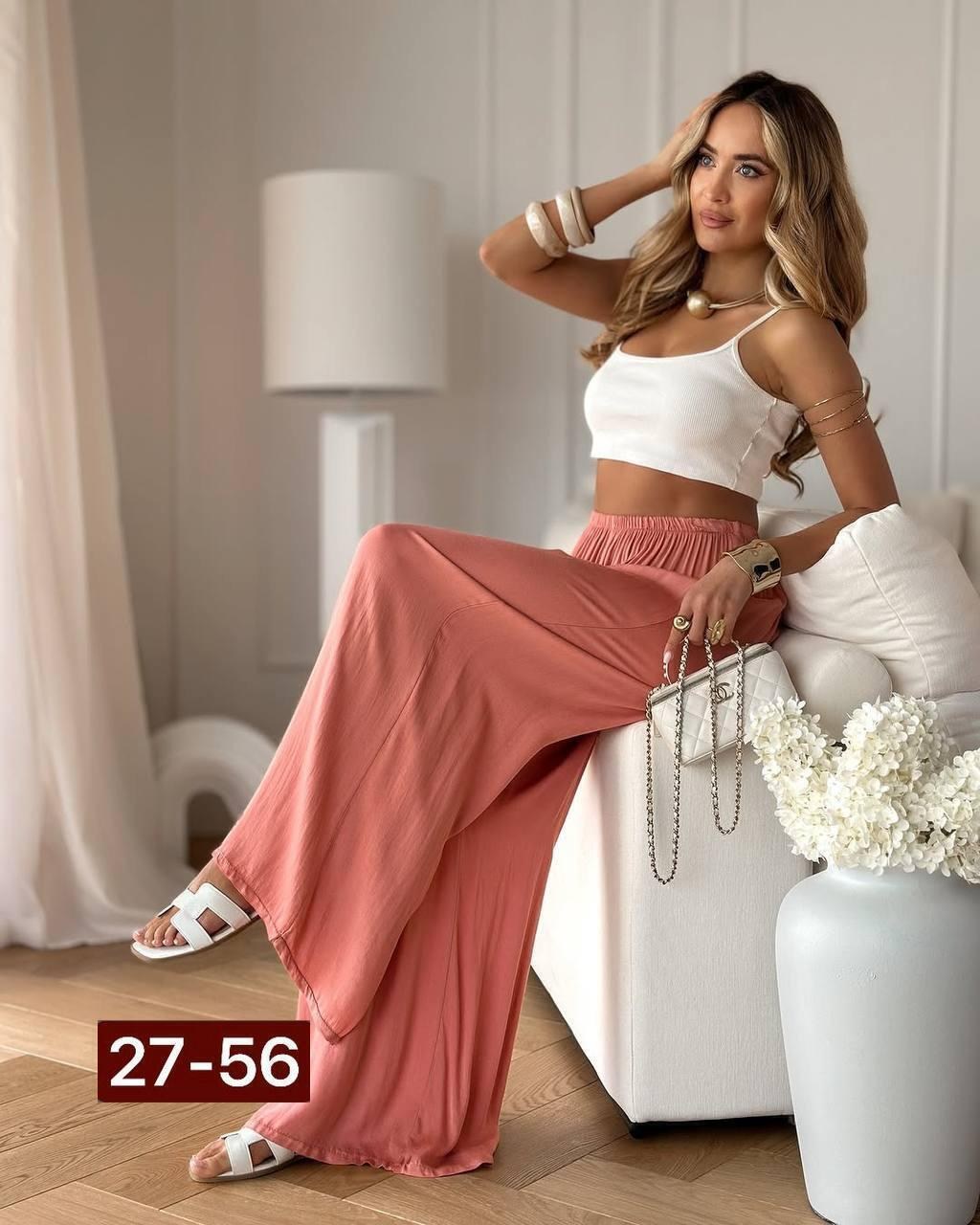 костюм женский,брюки палаццо,,шифоновые брюки,брюки модные