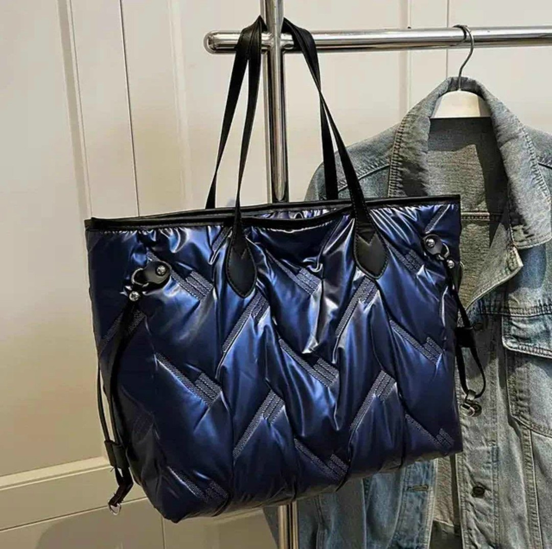 сумка шоппер стеганая болоньевая,модная женская сумка,сумка шоппер стеганая дутая болоньевая,сумка,сумка шоппер женская дутая стеганая большая