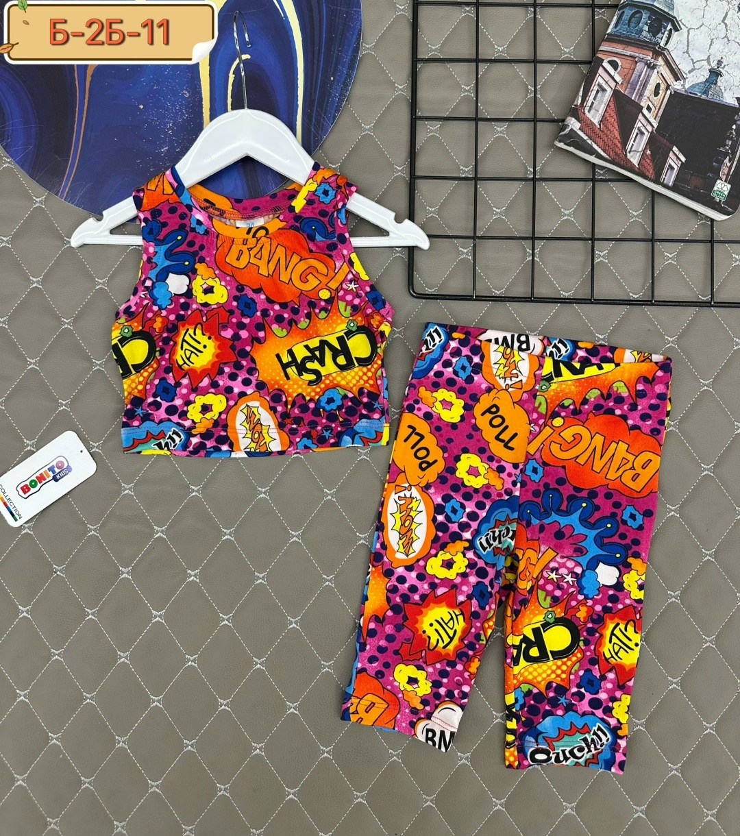 летний костюм из бамбука для девочки happyfox,костюм для девочки,одежда для девочек,костюм ярко,детский летний костюм для девочек