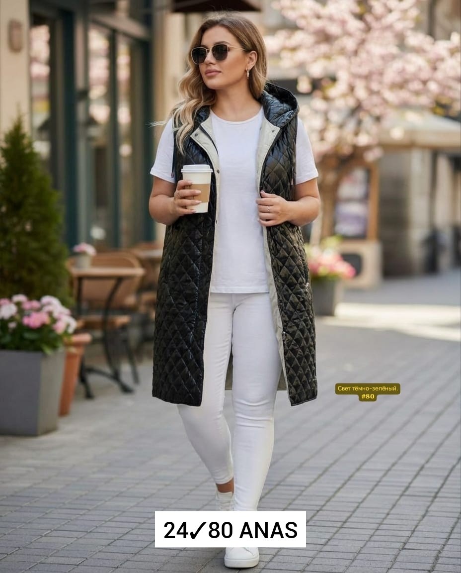 жилетка женская,жилет на синтепоне,стеганые жилеты женские длинные,удлиненный жилет,жилетка на синтепоне