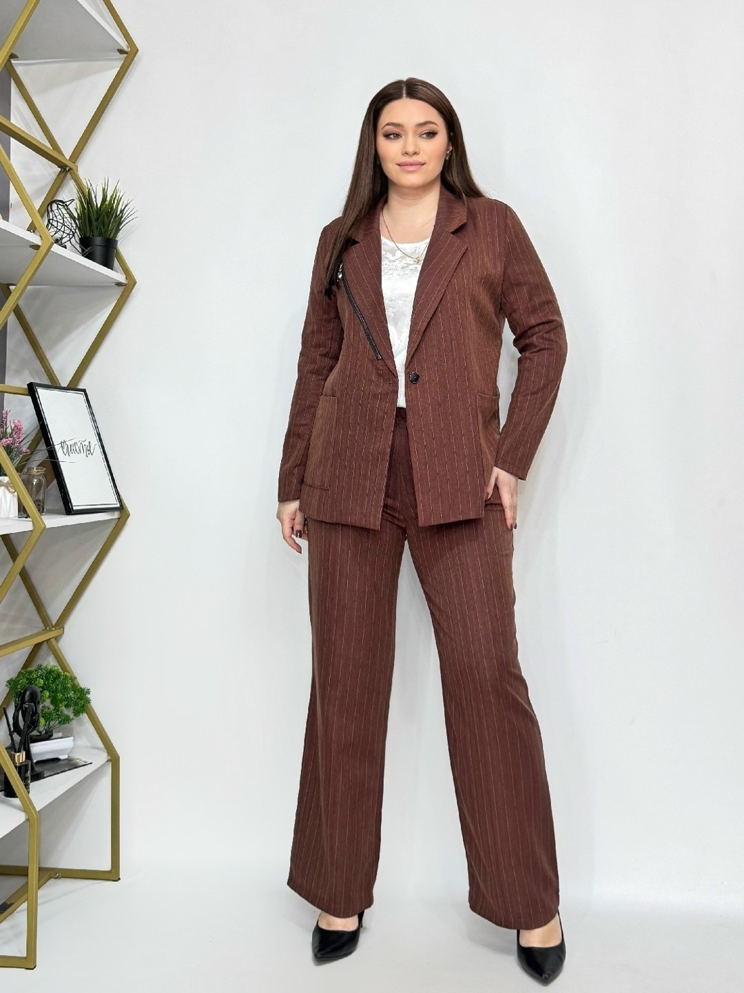 женские костюмы брючные,брючный костюм 2058 серый amberastyle,брючный классический костюм,серый брючный костюм женский,женский брючный костюм двойка