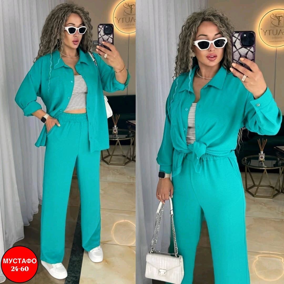 костюм с рубашкой и брюками из мягчайшей ткани,костюм с брюками нарядный,костюм женский двойка с брюками,костюм рубашка и брюки женские,летний брючный женский костюм