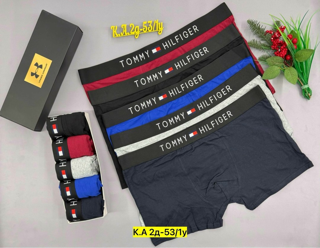 мужской набор трусов,мужские трусы томми хилфигер набор 5 шт,трусы мужские комплект томми хилфигер,комплект трусов мужские боксеры,трусы мужские набор