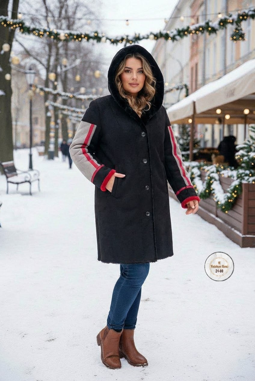 дубленка женская из овчины облегченной - интерфино,дубленка женская,дубленка двухсторонняя,дубленка женская зимняя,дублёнка валентина из меха овчины северная мода м752