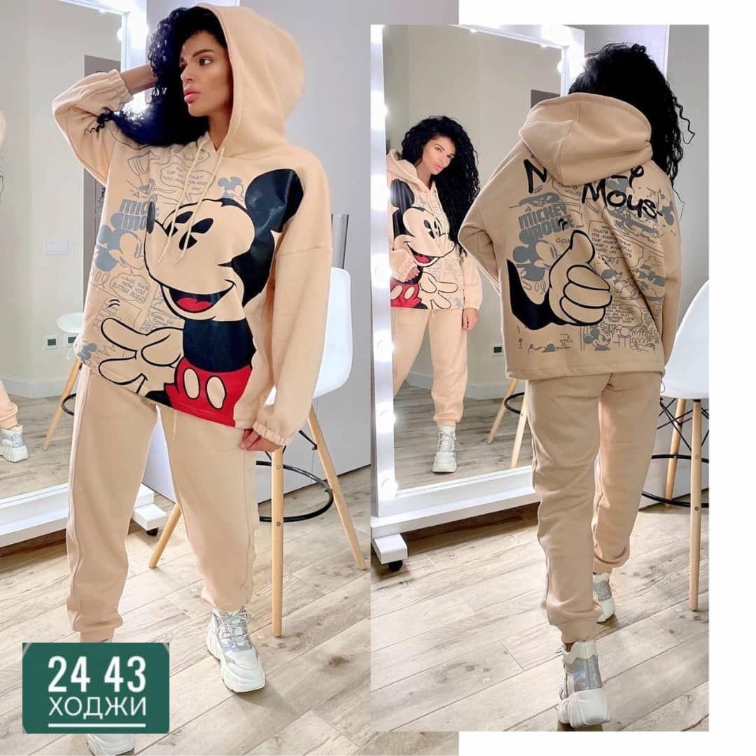 спортивный костюм с микки маусом женский,cпортивный костюм теплый,женский спортивный костюм на флисе,спортивный костюм микимаус женский,костюм на флисе