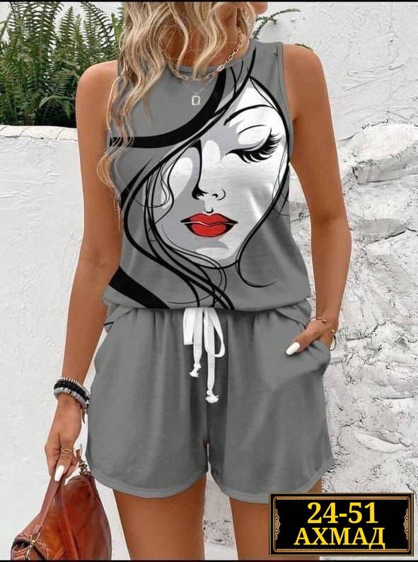 летний женский костюм,женский костюм с шортами,костюм женский,летние костюмы,женские летние комплекты