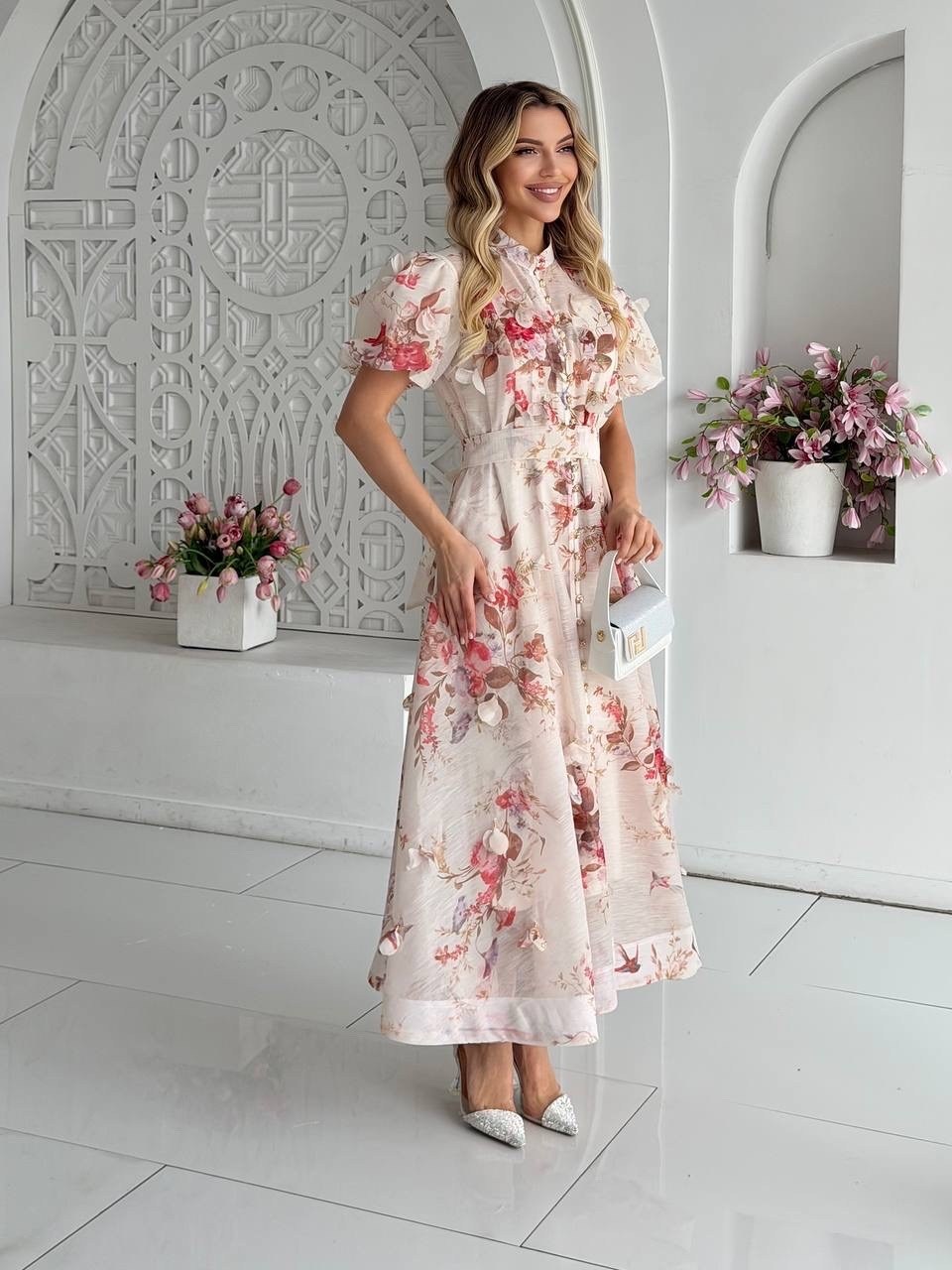 платье шифоновое,платье с нежным цветочным принтом,платье нежное,шелковое платье,платье летнее женское