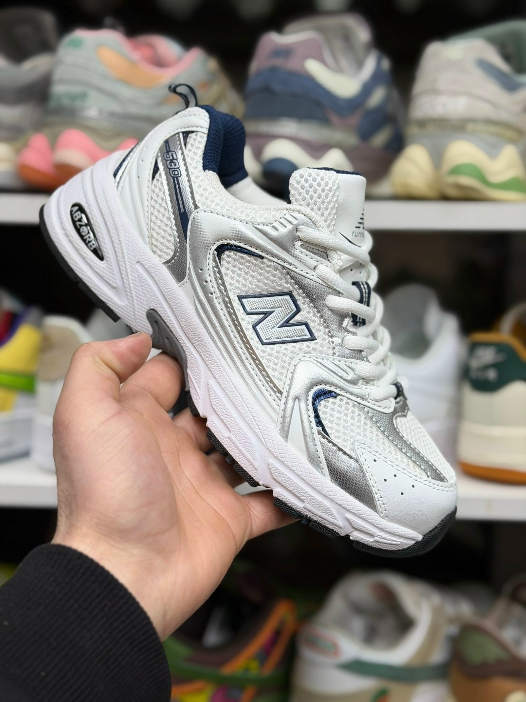 кроссовки new balance 530,кроссовки new balance,new balance 530 white silver navy,new balance 530,кроссовки new balance 530 белого