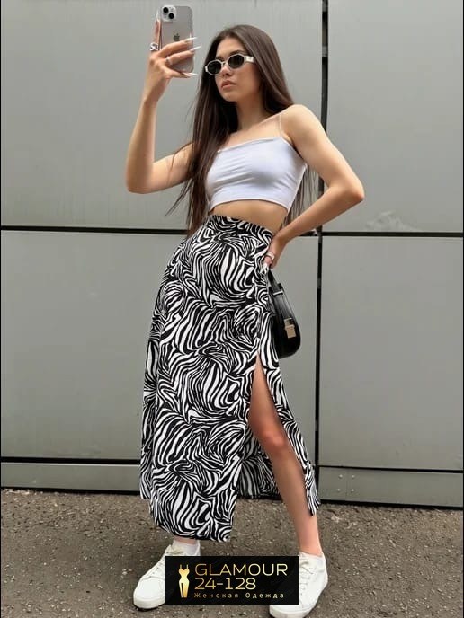 юбка с разрезом черная,стильная юбка,юбка женская летняя миди с разрезом зебра,юбка летняя миди с разрезом,юбка женская летняя миди с разрезом