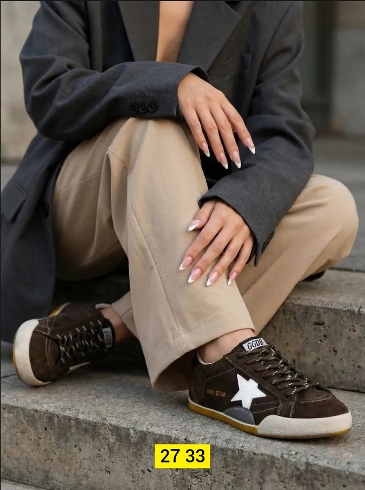 ,golden goose кеды superstar со вставками коричневый,кеды golden goose,женские кроссовки,кроссовки замш