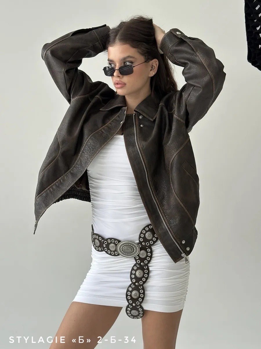 куртка кожаная,женская кожаная куртка,косуха куртка кожаная укороченная оверсайз,куртка косуха,куртка бомбер кожаная