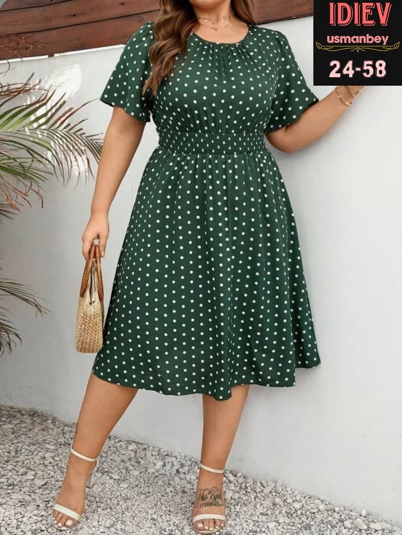 женское платье в горошек,платья женские летние больших размеров в горошек,платье больших размеров в горошек,платья в горошек,летние платья больших размеров