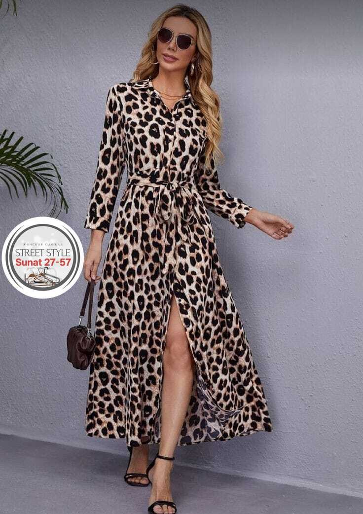 леопардовое платье макси,леопардовое платье длинное,леопардовое платье,платье с леопардовым принтом,женское длинное платье с леопардовым принтом